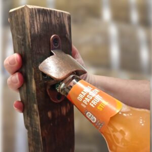 Oak Barrel Bottle Opener